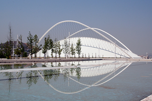 Olympic Village, Athens, indoor stadium.