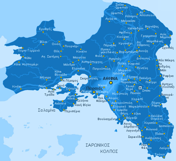 Attiki map