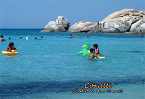 The island of Naxos, Greece:coralli Naxos beach