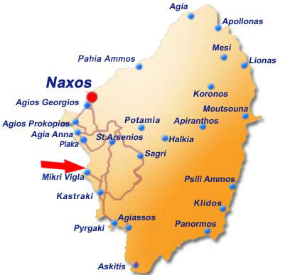 map of naxos